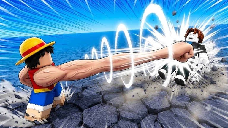 Anime Ability Arena fighter launching a powerful punch across the arena